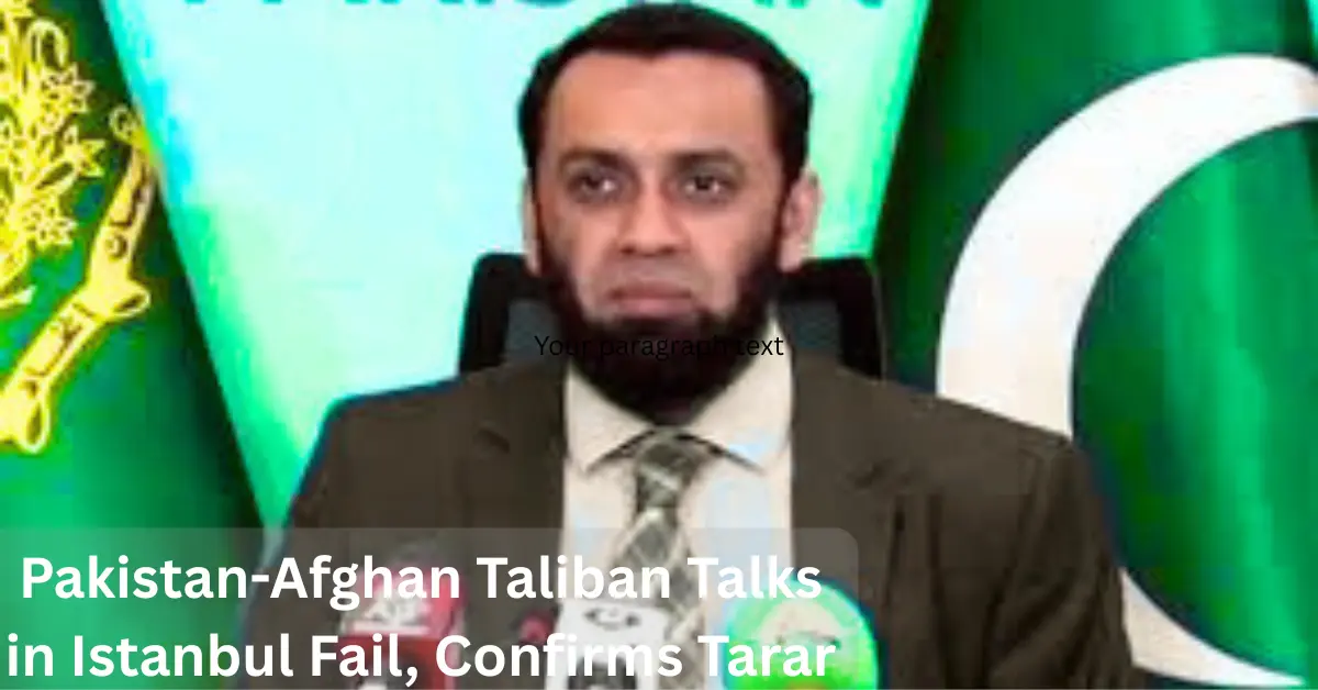 Istanbul Talks Fail Pakistan Vows Firm Action After Afghan Taliban Standoff