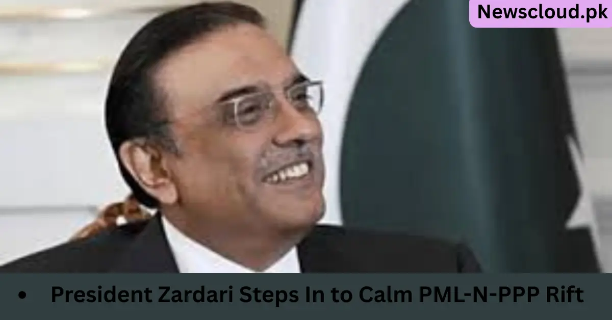 Zardari Mediates PML-N-PPP Tensions Amid Coalition Turmoil