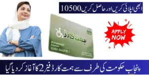 سی ایم پنجاب ہمت کارڈ 2025 – آن لائن اپلائی اور اہلیت